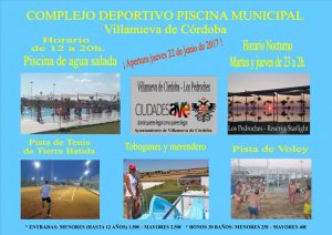 APERTURA COMPLEJO PISCINA MUNICIPAL DE VILLANUEVA DE CÓRDOBA @ Piscina municipal de Villanueva de Córdoba | Villanueva de Córdoba | Andalucía | España