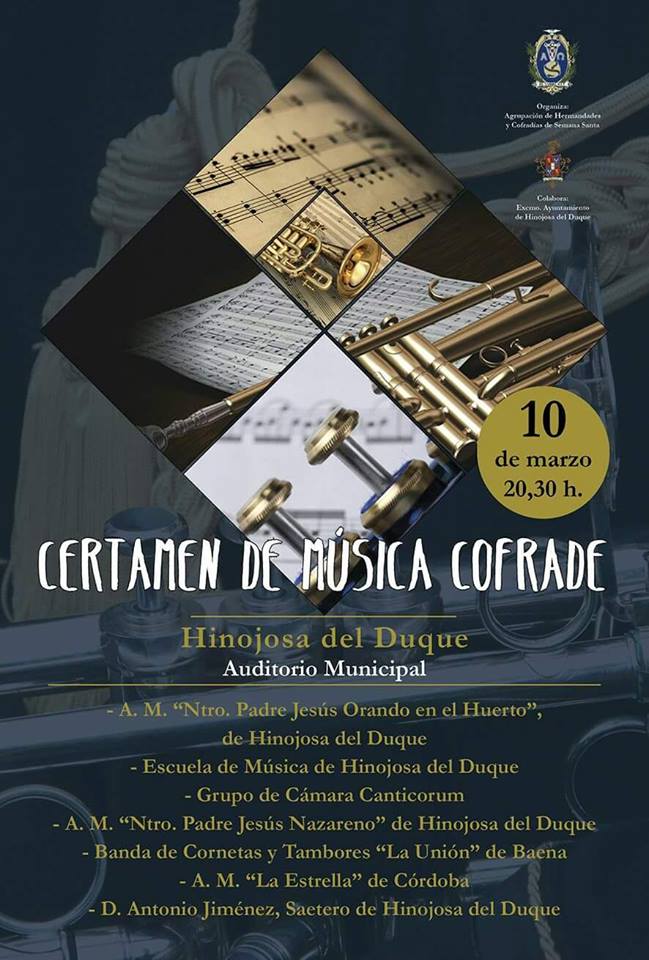 Certamen de Música Cofrade en Hinojosa del Duque @ Auditorio Municipal de Hinojosa del Duque