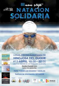 III Non stop natación solidara. Hinojosa del Duque @ Piscina municipal climatizada de Hinojosa del Duque