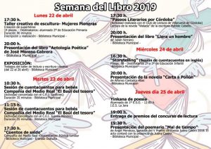 Semana del Libro 2019. Villanueva de Córdoba @ Villanueva de Córdoba