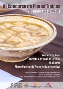 III Concurso de Platos Típicos. Villanueva del Duque @ XV Feria de Turismo de Villanueva del Duque