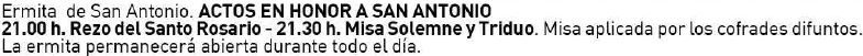 San Antonio. Pozoblanco