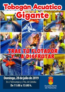 Tobogán acuático gigante. Pedroche