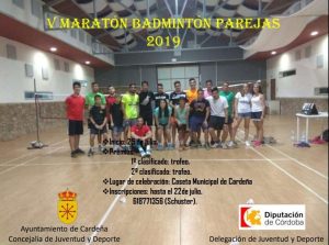 V Maratón de Bádminton Parejas. Cardeña