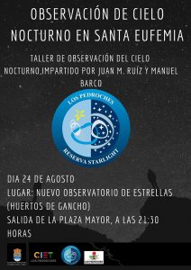 Observación del cielo nocturno. Santa Eufemia