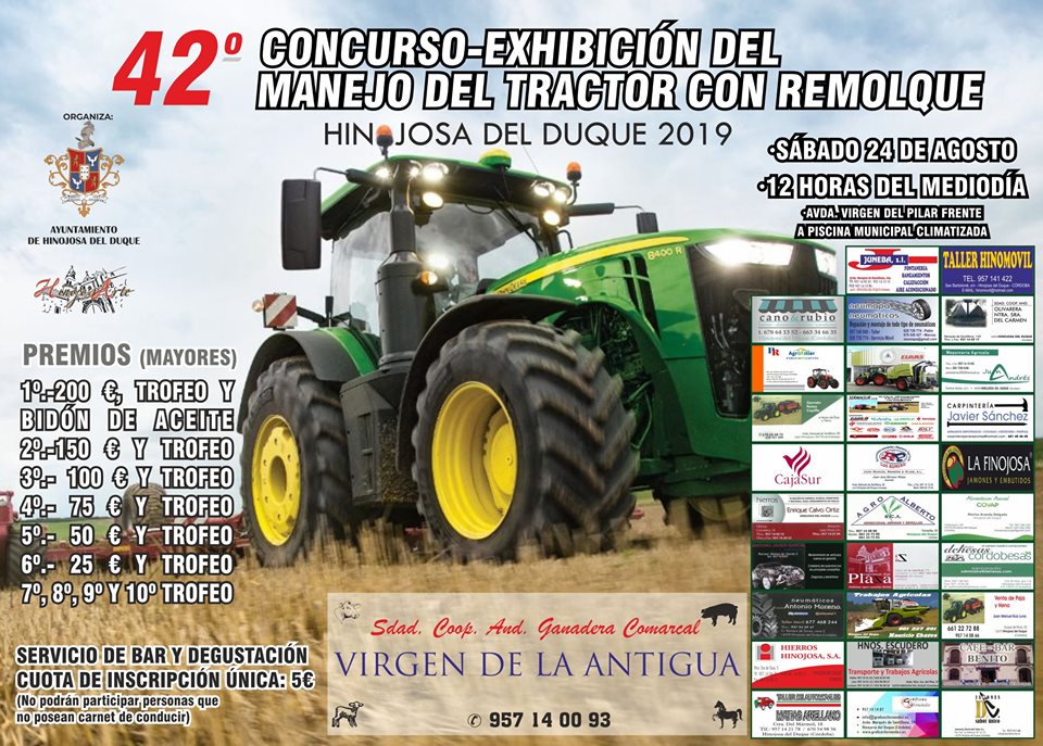 Concurso Exhibición de tractor. Hinojosa del Duque