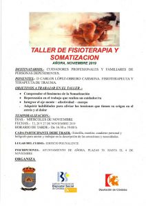 Taller de fisioterapia y somatización. Añora