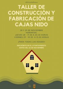Taller de Construcción y Fabricación de Cajas Nido. El Guijo