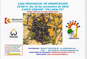Liga provincial de orientación. Villaralto