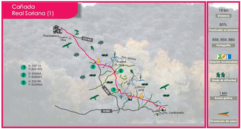 Ruta Cañada Real Soriana desde el Puerto Calatraveño